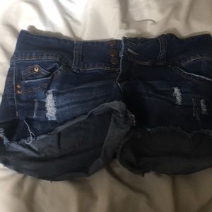 Denim shorts